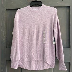 NWT. Old Navy sweater 
Purple very soft tapered hem 
Size XS